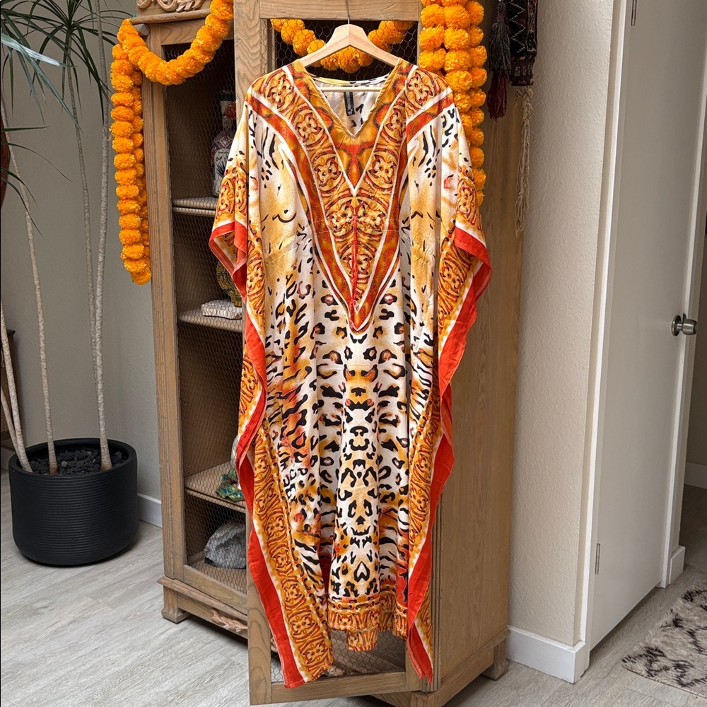 True Rock Animal Print Kaftan